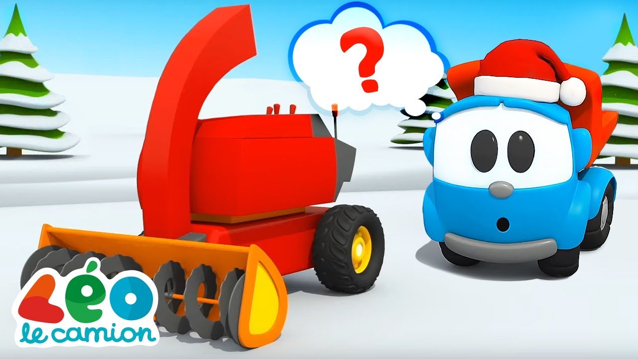 Une souffleuse pour la neige - Dessin animé en français | Léo le camion