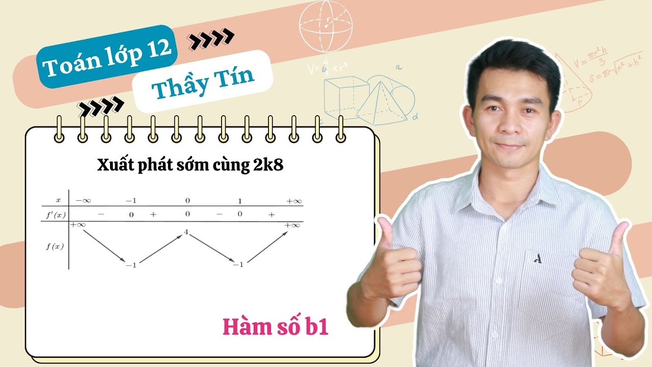 Toán 12 - Xuất phát sớm cùng 2k8 - Hàm số buổi 1