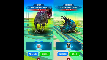 Apex The Mortem Rex raid roar sounds vs the apex ceramagnus raid roar sounds (Jurassic World alive)