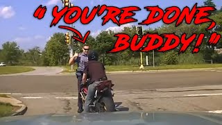 CRAZY Cop Tries To PULL Biker Off His Motorcycle (WILD Police Chases) - Bikes VS Cops #95