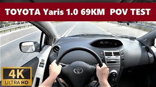 Toyota Yaris II 1.0 69KM POV DRIVE (2005) Test & Acceleration | 4K #50