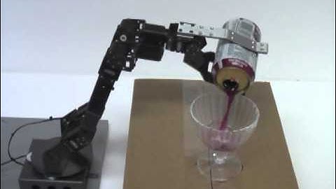 Robot Magazine - Crustcrawler AX-12 Smart Arm Pouring A Drink