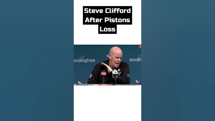 Steve Clifford GOES OFF After Pistons Loss