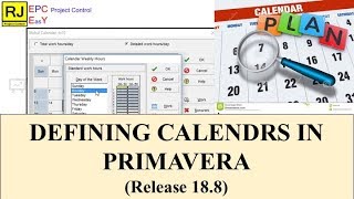 Session#3 - Define Calendars in Primavera