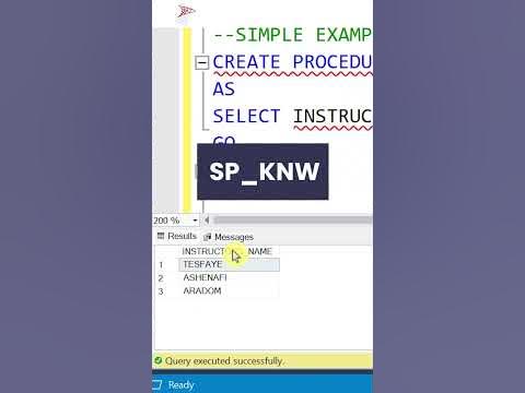 How to Create Stored Procedures in SQL Server? - YouTube