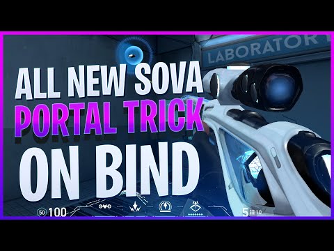 New SOVA portal Trick on Bind! (How to) Valorant lineup.