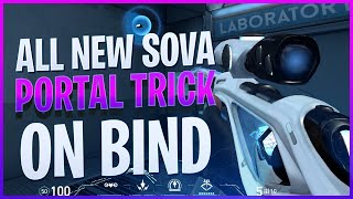 New SOVA portal Trick on Bind! (How to) Valorant lineup.
