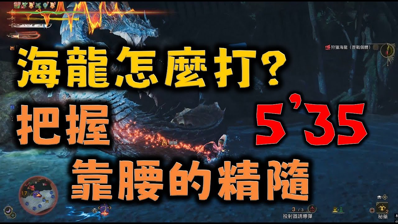 【MHWilds】魔物獵人荒野 雙劍怎麼打海龍? 把握全程靠腰的精隨 歷戰海龍5'35 monster hunter Wilds dual blades Lagiacrus
