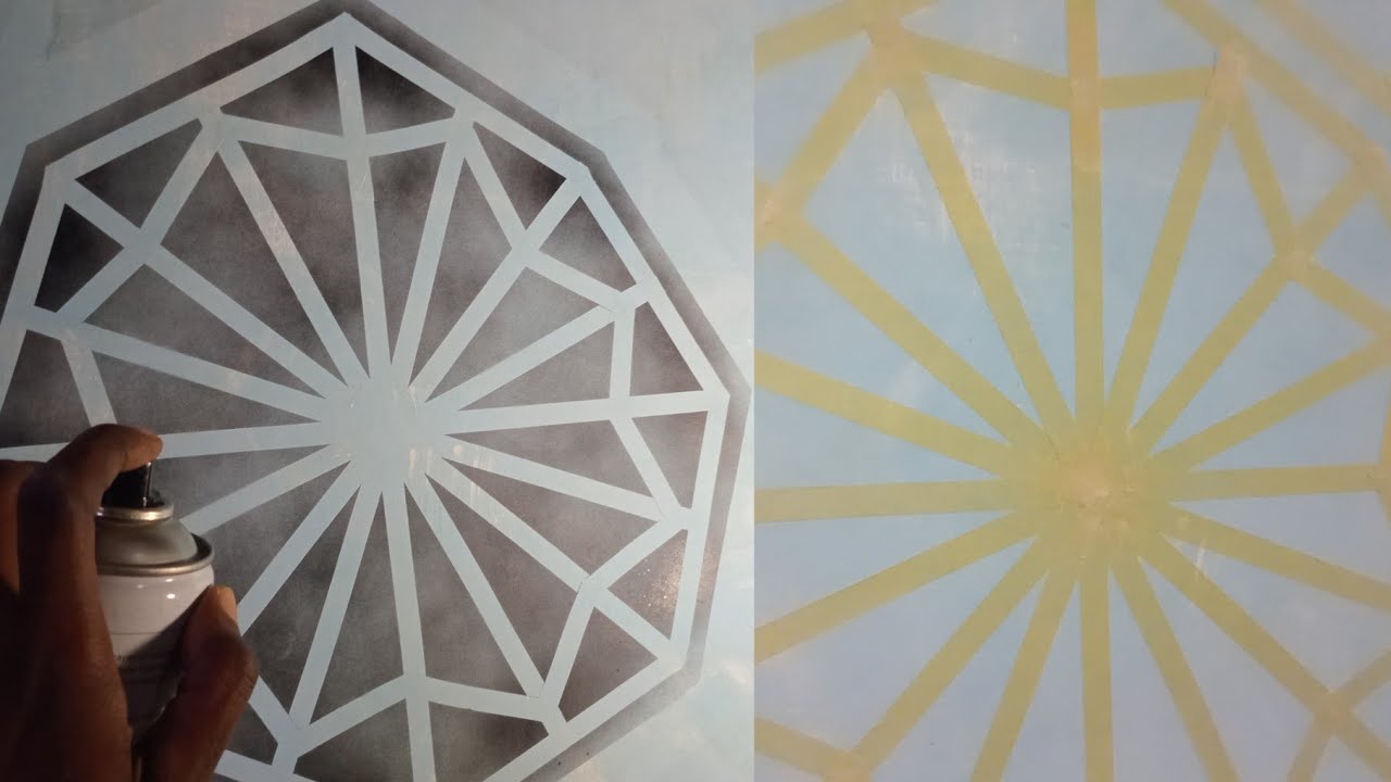 New Easy Masking Tape Wall Painting Design art | Latest Creative ...
