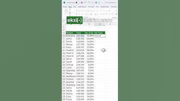 İndirim Oranından İndirimli Fiyatı Bulma #exceldersleri #excel #exceltips #microsoft #excelpratik