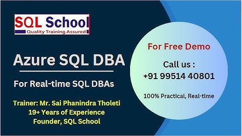 Azure SQL DBA Demo Video