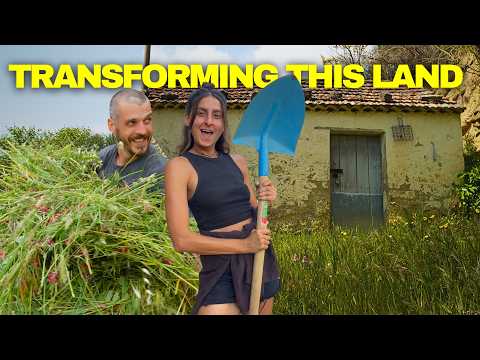 MAJOR Land Clearing + Planting Food Forest on Abandoned Italian Homestead