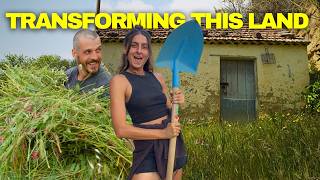 MAJOR Land Clearing + Planting Food Forest on Abandoned Italian Homestead