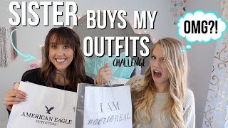 SISTER BUYS MY OUTFITS CHALLENGE! | Funny challenge video