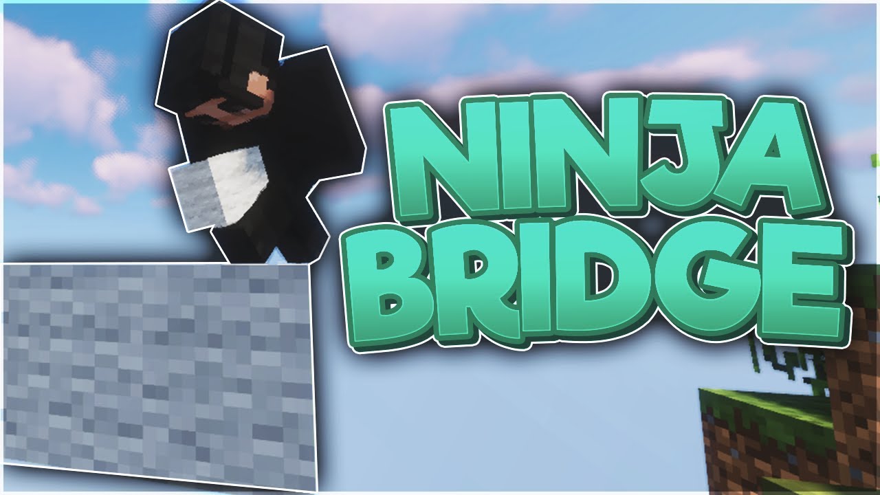 How to NINJA BRIDGE in Minecraft (Easy Bridging method) YouTube