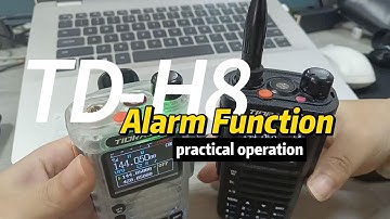 How to use the Alarm Function on TIDRADIO H8?