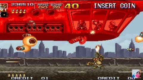 Metal Slug 4 Nadia vs boss mission 1 en form monkey