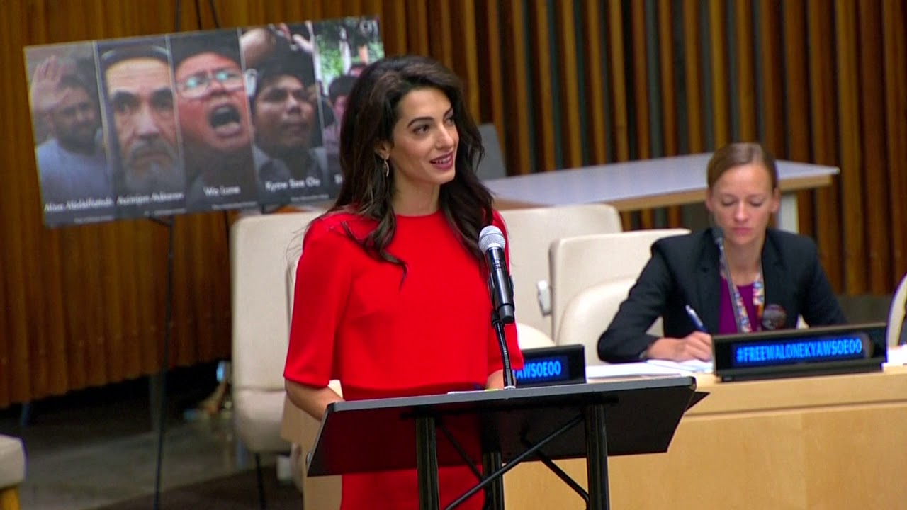 Aung San Suu Kyi has 'key' to freeing Reuters journalists: Amal Clooney newspaper mockup