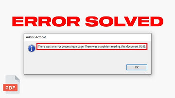 There Was An Error Processing A Page | There Was A Problem Reading This Document (135) Error Solved