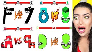 Z vs ZERO (Alphabet Lore VS Numbers Lore) 