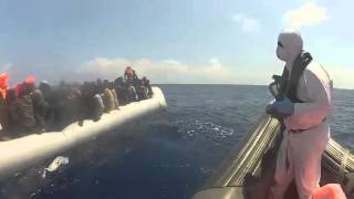 Lé Eithne Mediterranean Operation Lifejackets