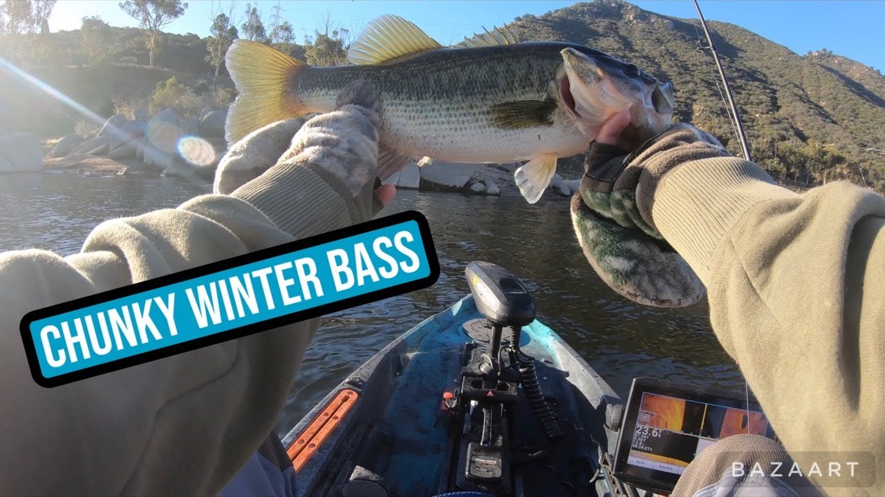 WINTER MORNING of KAYAK BASS FISHING