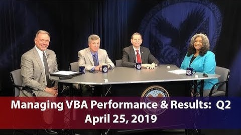 Managing VBA Performance & Results: Q2 | Apr. 25, 2019