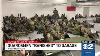 National Guardsmen told to leave U.S. Capitol, slept in parking garage