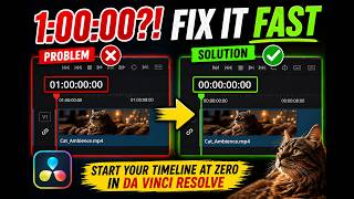 Set Timeline to 0:00 in DaVinci Resolve FAST