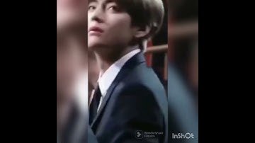 V reaction to Jisoo when she jump on airport#v#jisoo