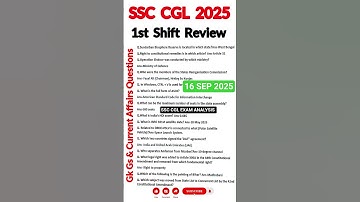 SSC CGL Exam Analysis 2025 | SSC CGL Full Question Answer Analysis | Ssc Cgl Question Answer Today |