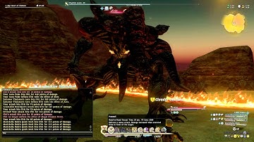Final Fantasy XIV Online - It Kills with Fire - Ifrit 1st battle and cutscenes with Legatus Darnus