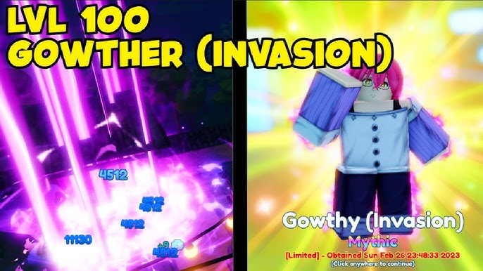 NEW CODE] NEW SHINY META LIMITED MYTHIC GOWTHER (GOWTHY) HAS OP