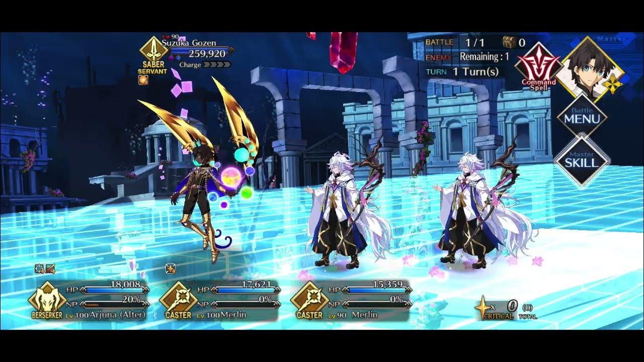 FGO Seraph Main Interlude Act 4 (3/4) Arrow 1 1 Turn ft. Arjuna Alter ...