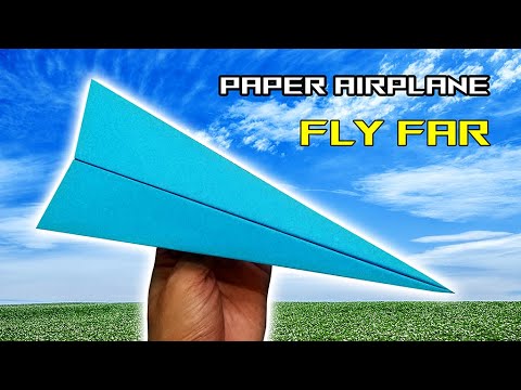 How To Make Easy Paper Airplane that Fly Far || Papercraft Airplane ...