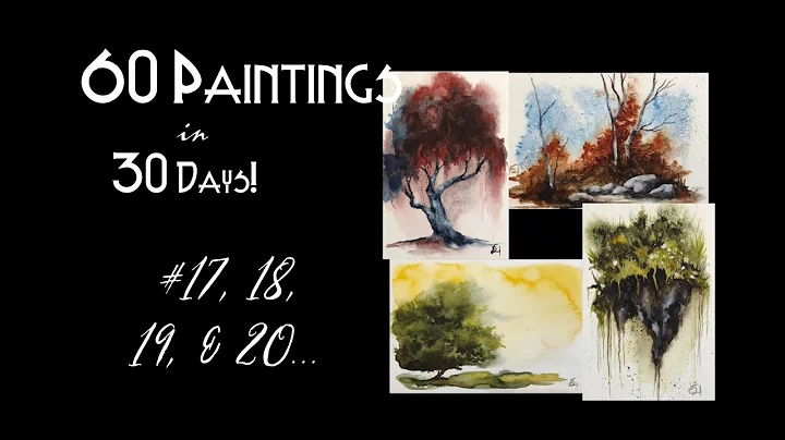 #17-20 - 60 Paintings in 30 Days CHALLENGE! Tiny M...