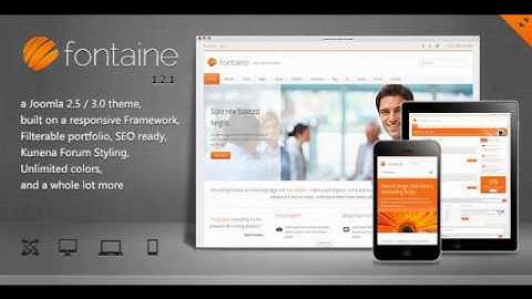 Preview Fontaine - Clean Responsive Joomla Template Corpor