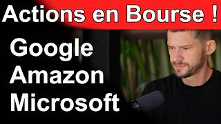 Les Actions Google, Amazon et Microsoft : Résultats stratosphériques 🔥…