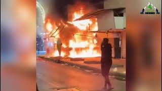 تقرير | اسطوانة غاز تتسبب بحريق لأحد المنازل وفرق الانقاذ تغيب عن المشهد