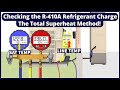 R-410A Refrigerant Charge Measurement Examples on Air Conditioners! Total Superheat Method Practice!