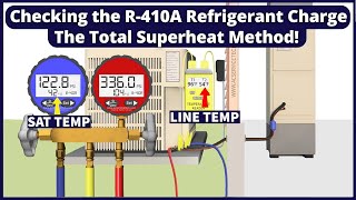 R-410A Refrigerant Charge Measurement Examples On Air Conditioners Total Superheat Method Practice