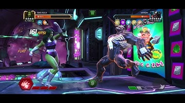 MCOC Variant 7 - Venom boss vs 4* r3 She-hulk - method to make it easy