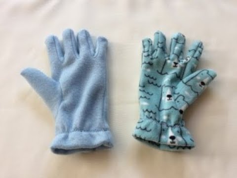 winter gloves template