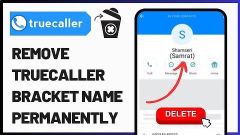 How To Remove Truecaller Bracket Name Permanently | How to change bracket name in truecaller