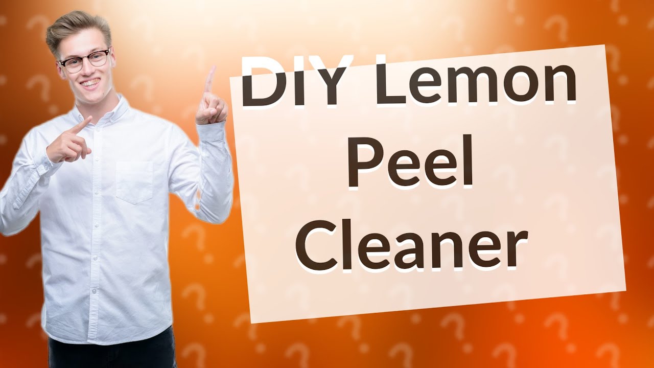 How Can I Make a Multipurpose Cleaner with Lemon Peels? YouTube