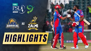 Highlights: Babar Azam, Pollard in action | Peshawar Zalmi vs Karachi Kings | PSL 2024 image