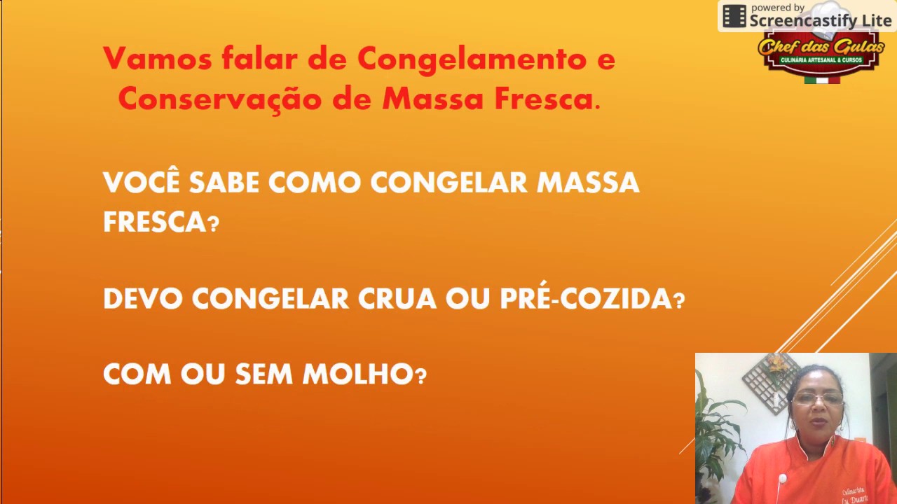 Como Congelar Massa Fresca YouTube