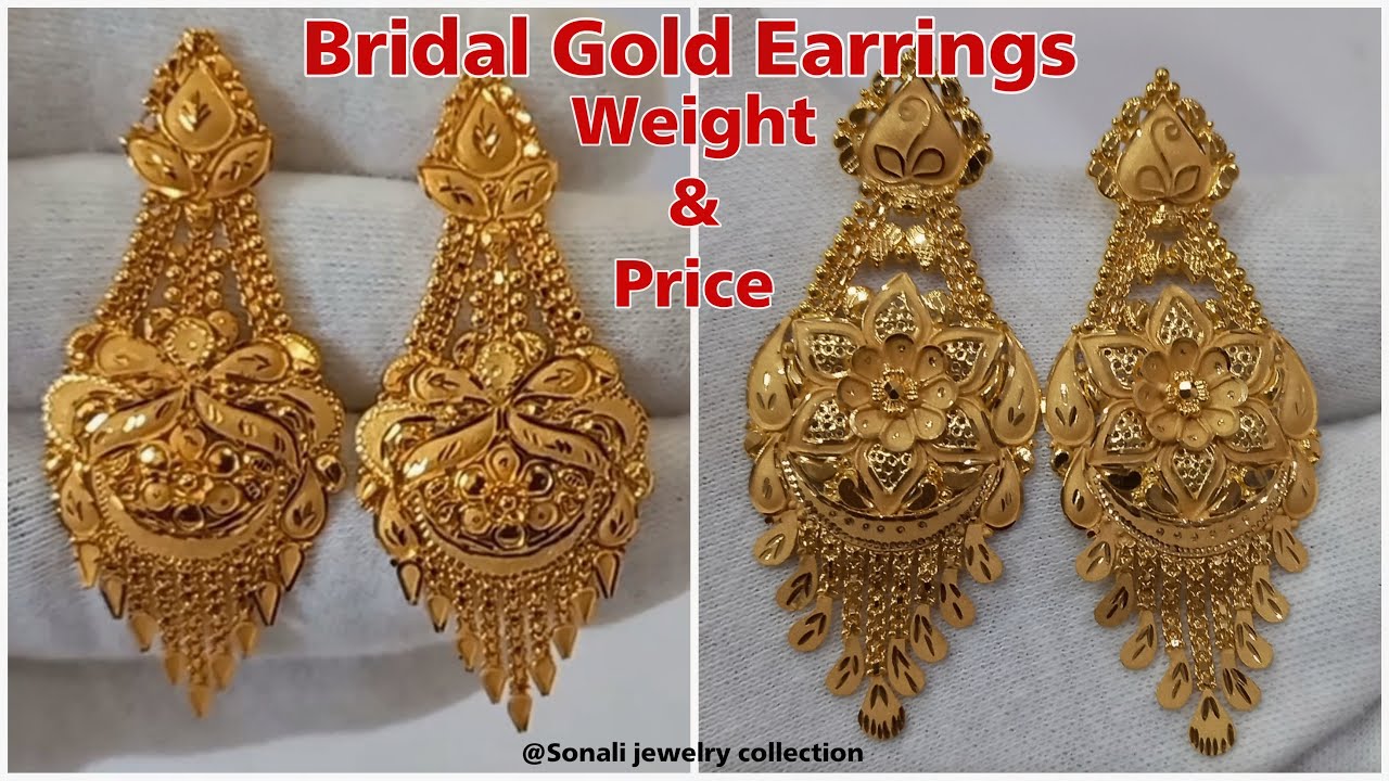 21 Best Wedding Earring Designs For Brides! • South India Jewels | Gold  earrings designs, Jewelry design earrings, Gold jewellery design necklaces