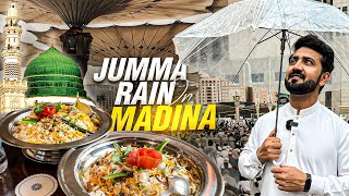 Shrimp Biryani vs Lamb Biryani in Madina 😋 and Beautiful Rain on Jummah Day