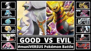 Legendary Pokémon Battle | GOOD vs EVIL | #muniVERSUS Story